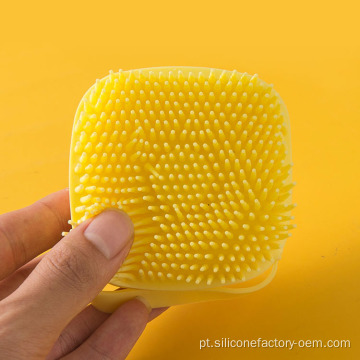 Pincel de massagem de banho de silicone Cuidado com banho macio